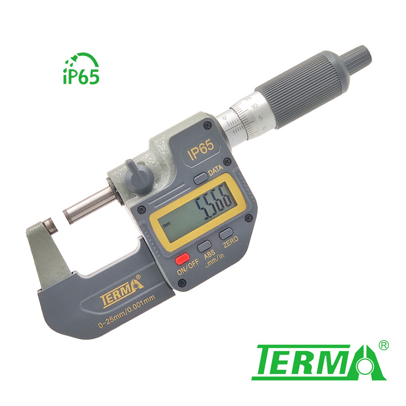 特马TERMA防水防油IP65电感数显千分尺MDE310